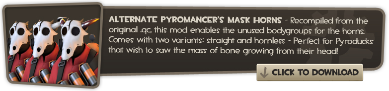 Alternate Pyromancer's Mask Horn